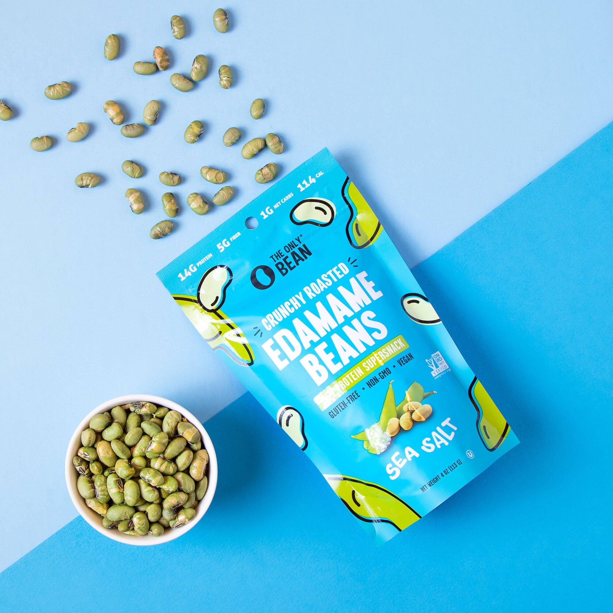Crunchy Roasted Edamame Beans - Sea Salt (3 Bags)